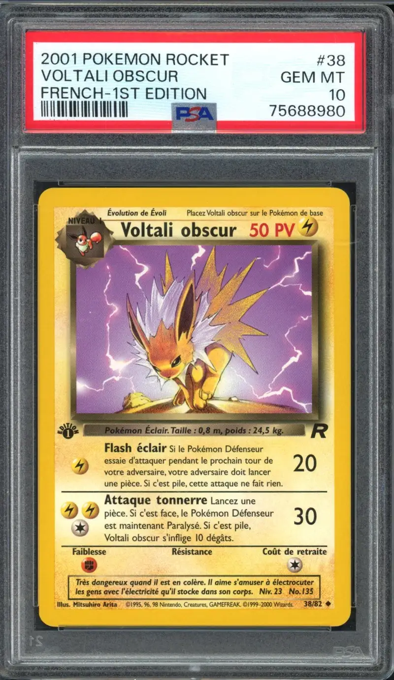 PSA 10 Voltali Obscur