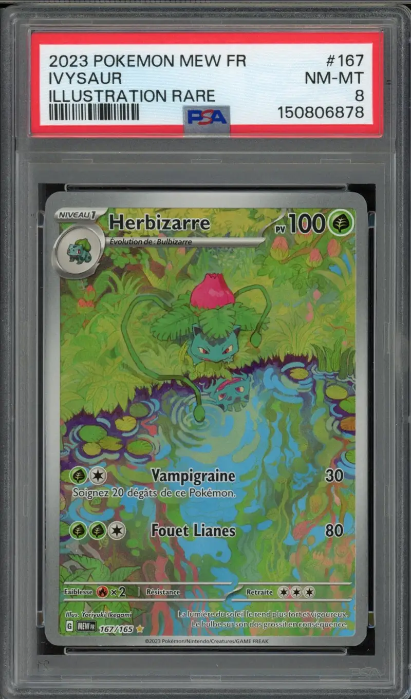 ivysaur pokemon card value Ivysaur 134 continues to shine. With PSA 10 sales sitting at $97 on eBay,  you're looking at a solid 108% profit. Profit/loss calculation is based on  the lowest tier of grading which