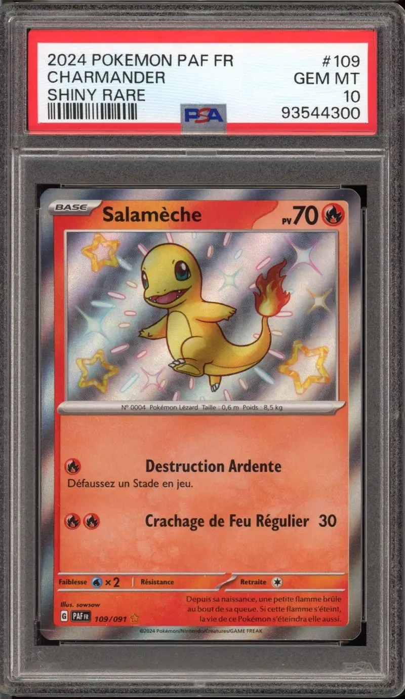 PSA 10 Salamèche Shiny