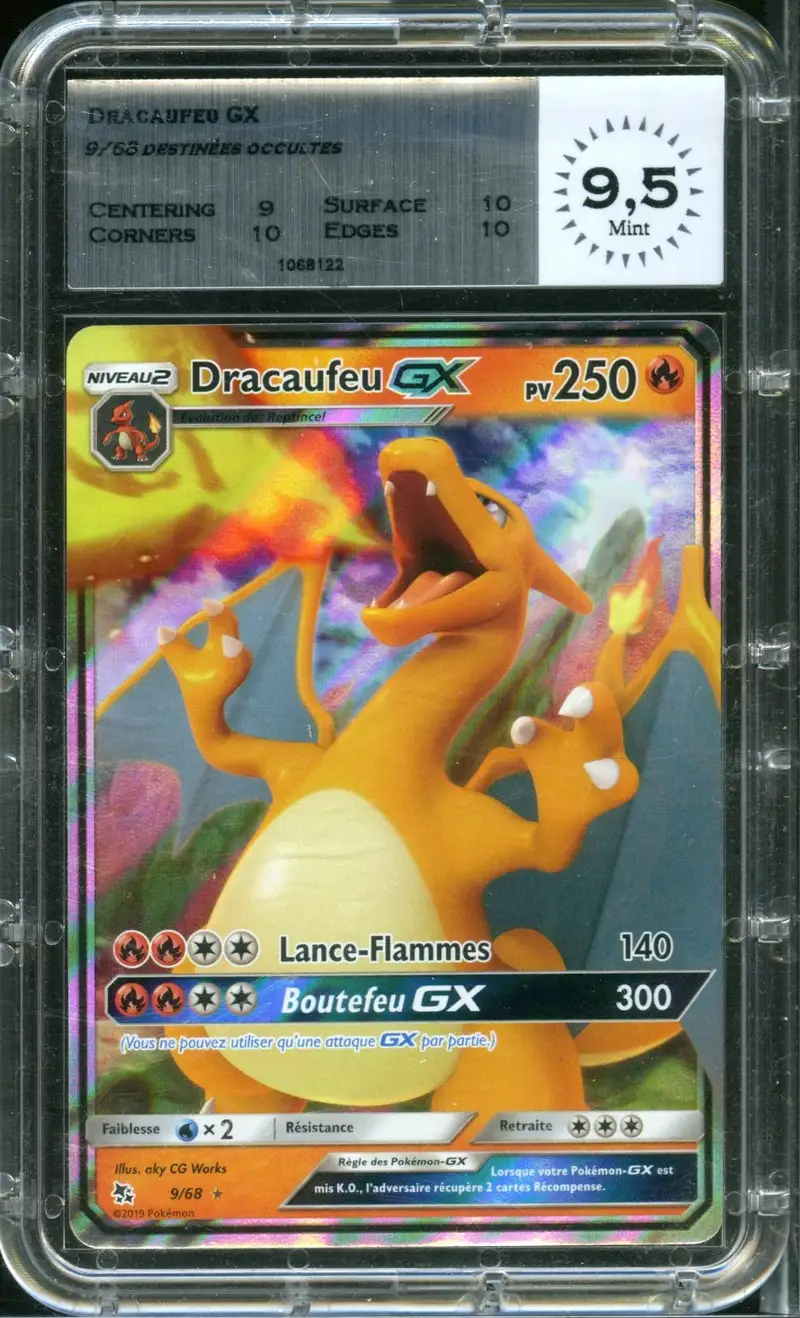 MTG 9.5 Dracaufeu Gx