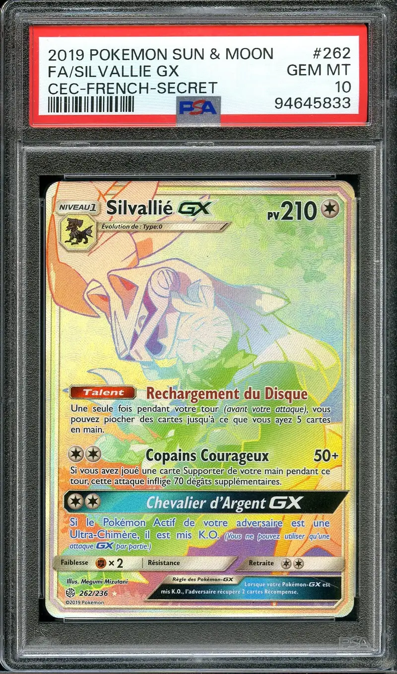 PSA 10 Silvallié Gx Rainbow