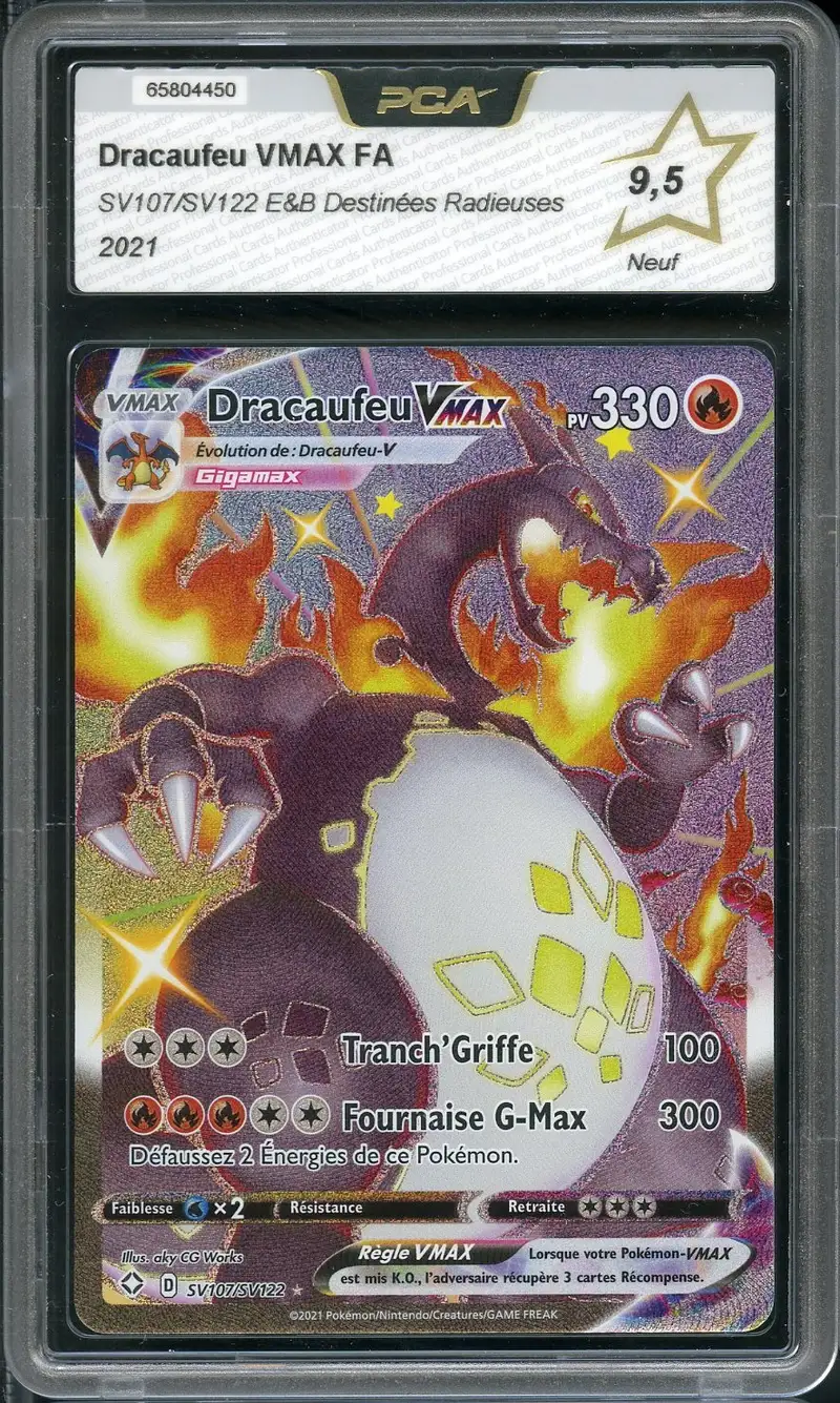 PCA 9.5 Dracaufeu VMax Shiny