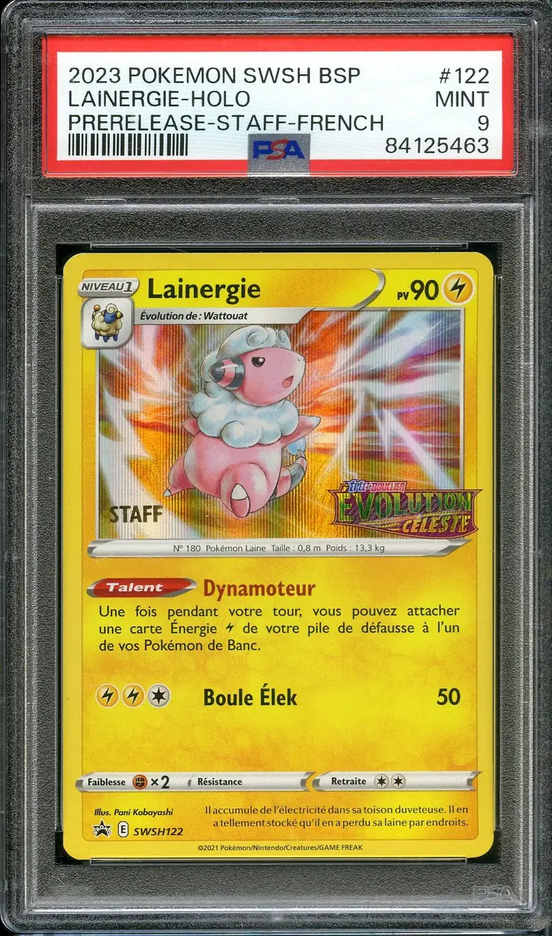 PSA 9 Lainergie Prerelease Staff