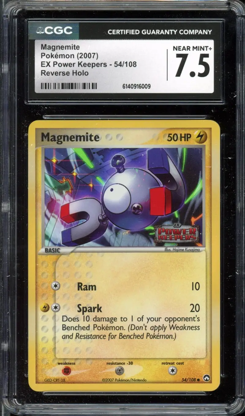 CGC 7.5 Magnemite Reverse