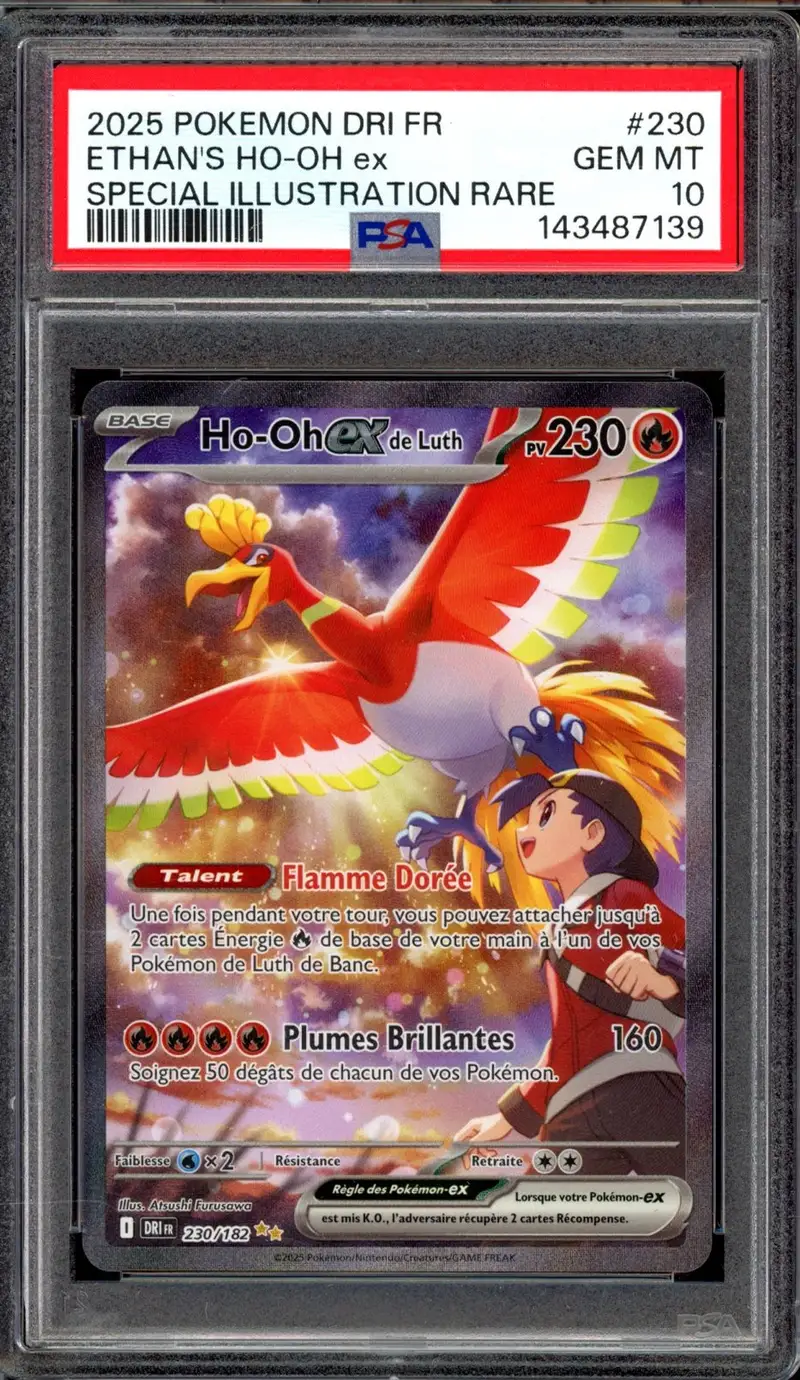 PSA 10 Ho-Oh Ex de Luth