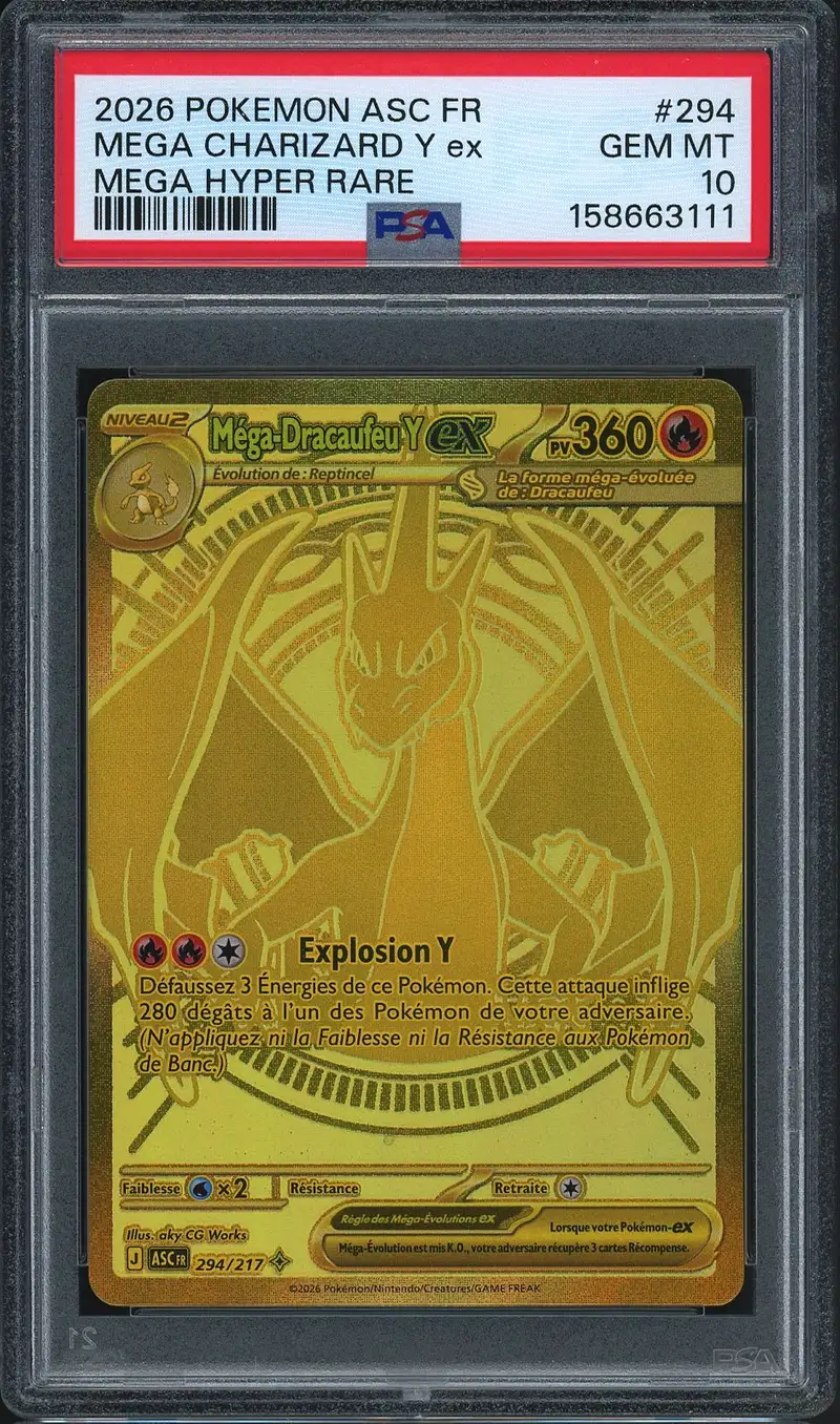 dracaufeu pokemon card gold Mga-Dracaufeu X ex (Mega Charizard X ex) 130/094 Shiny - my-booster X Mga-volution 2 Flammes Fantasmagoriques RarityMega Hyper Rare Hit Points360 HP Fire Booster EB9 Stars Etincelantes