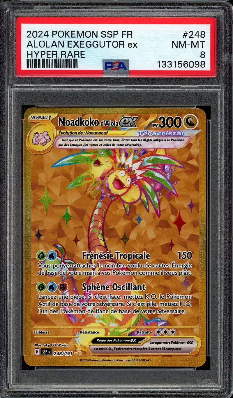 PSA 8 Noadkoko d'Alola Ex Gold