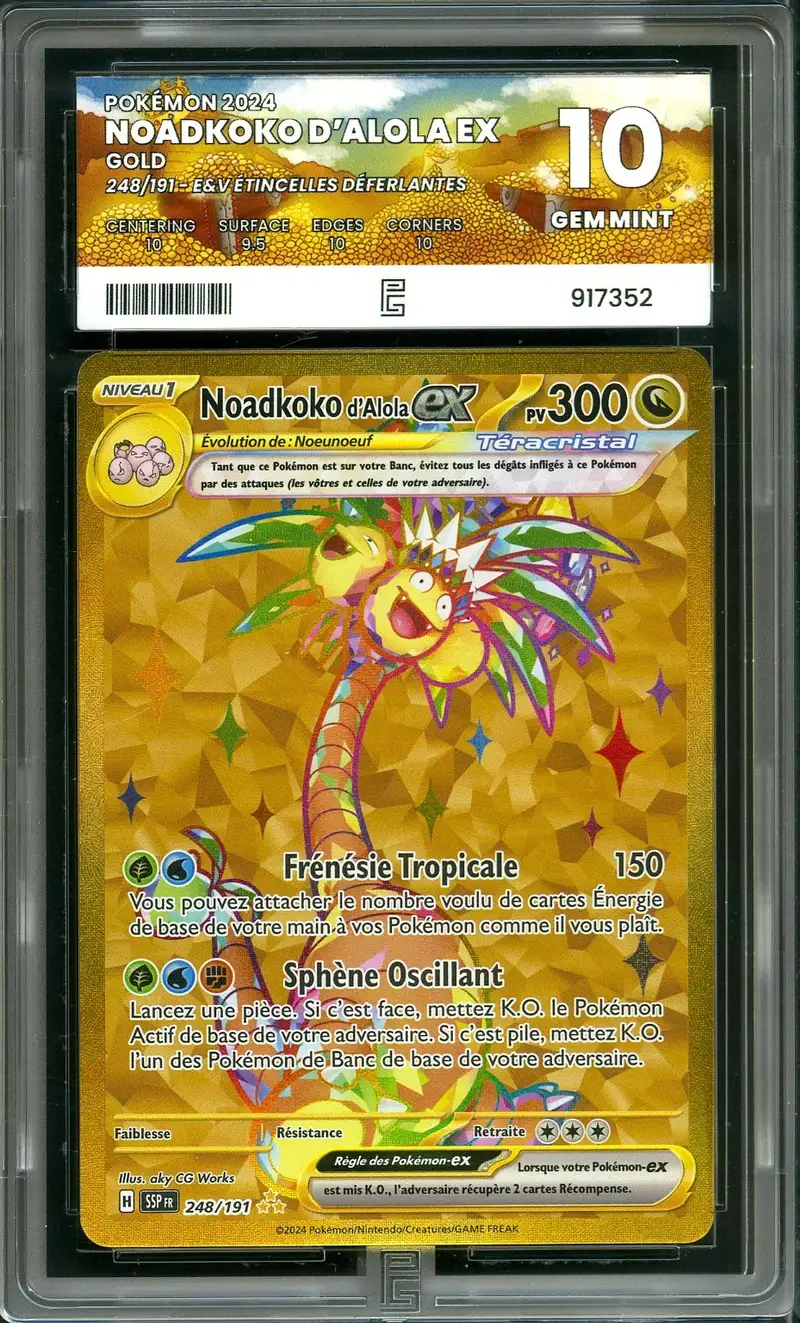 PG 10 Noadkoko d'Alola Ex Gold