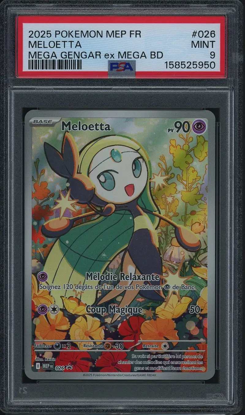 PSA 9 Meloetta