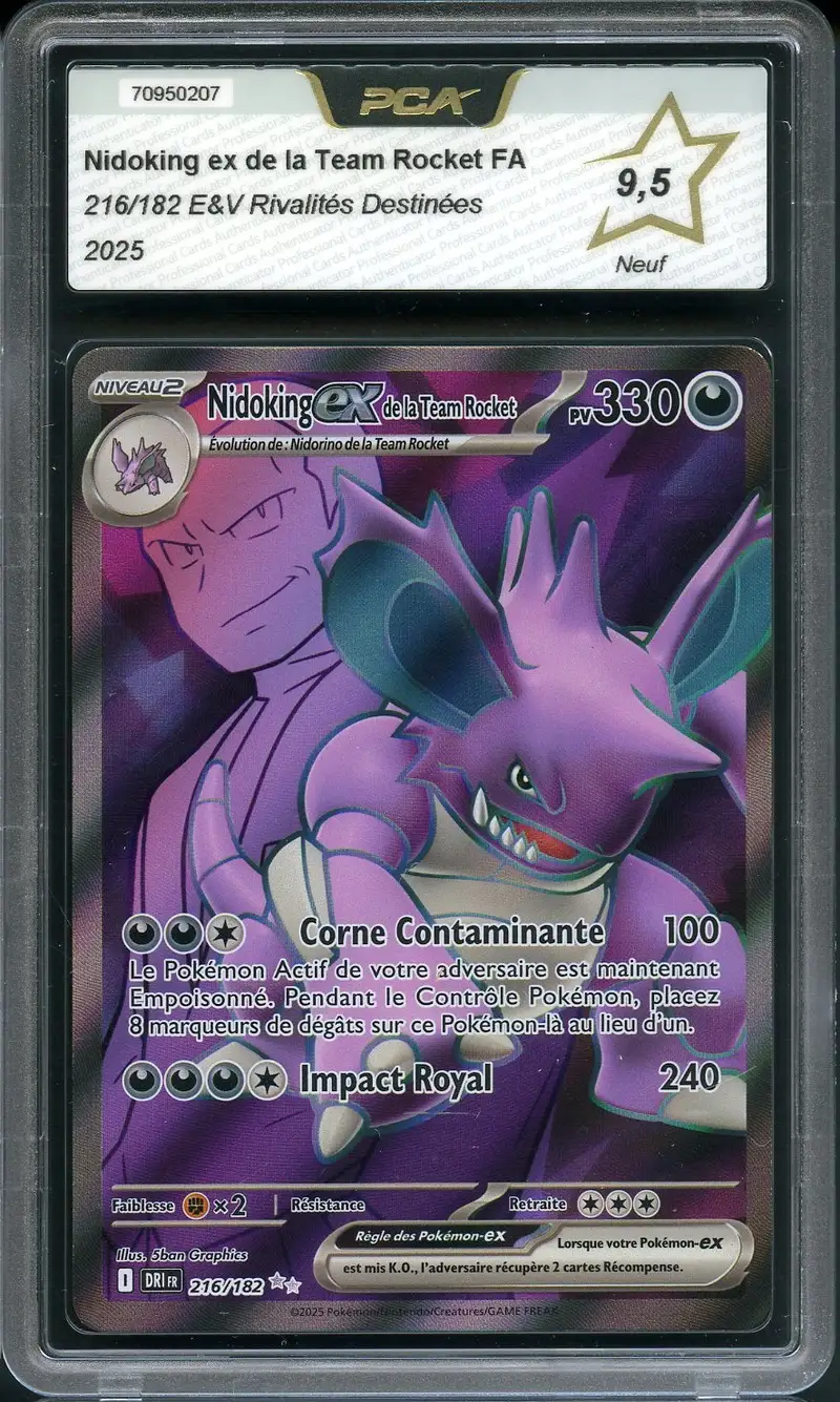 PCA 9.5 Nidoking Ex de la Team Rocket