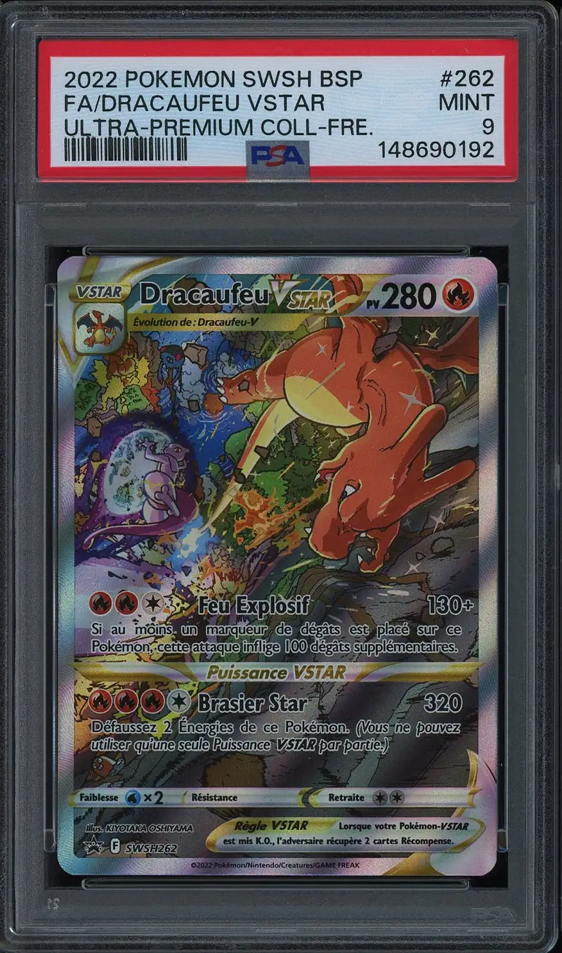 PSA 9 Dracaufeu VStar