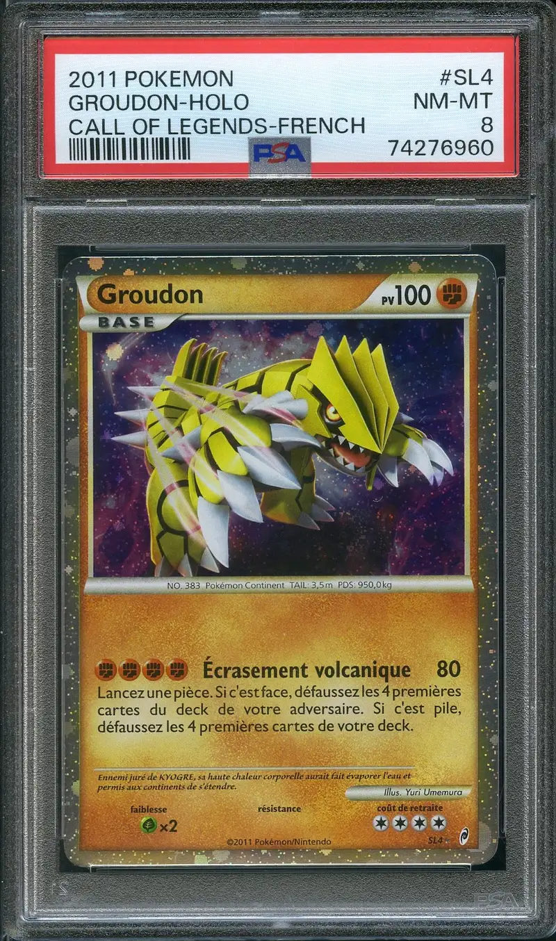 PSA 8 Groudon Holo