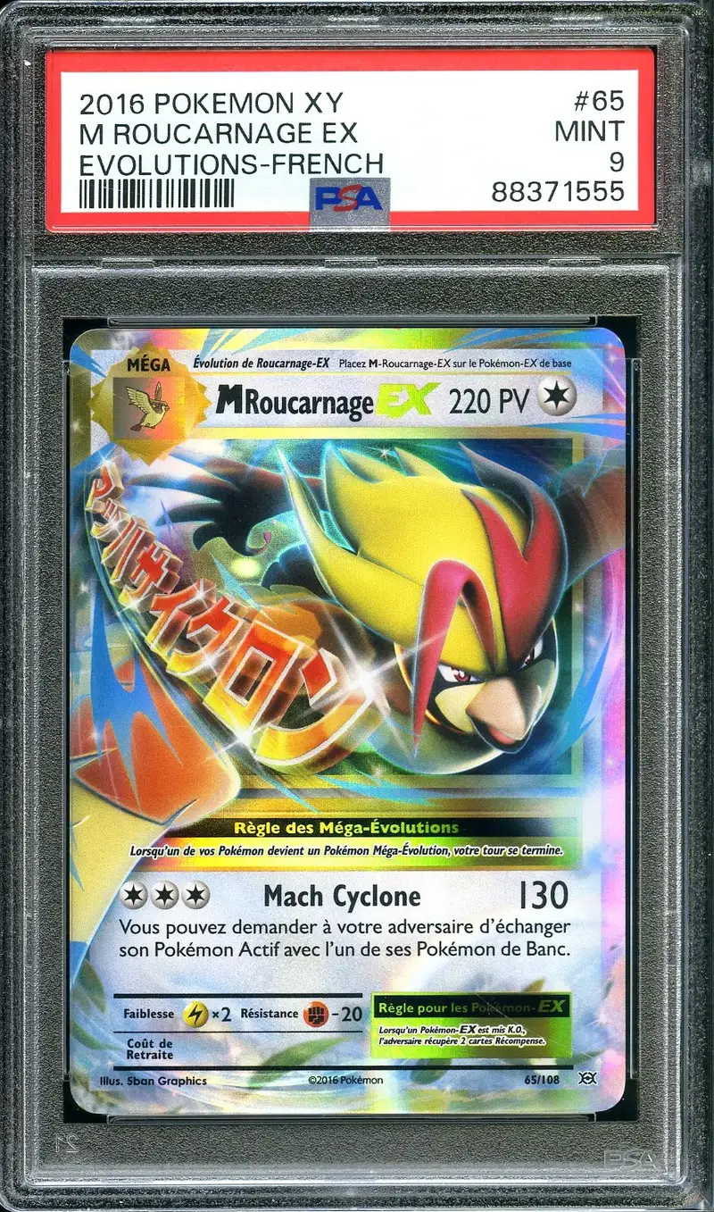 PSA 9 Méga Roucarnage Ex