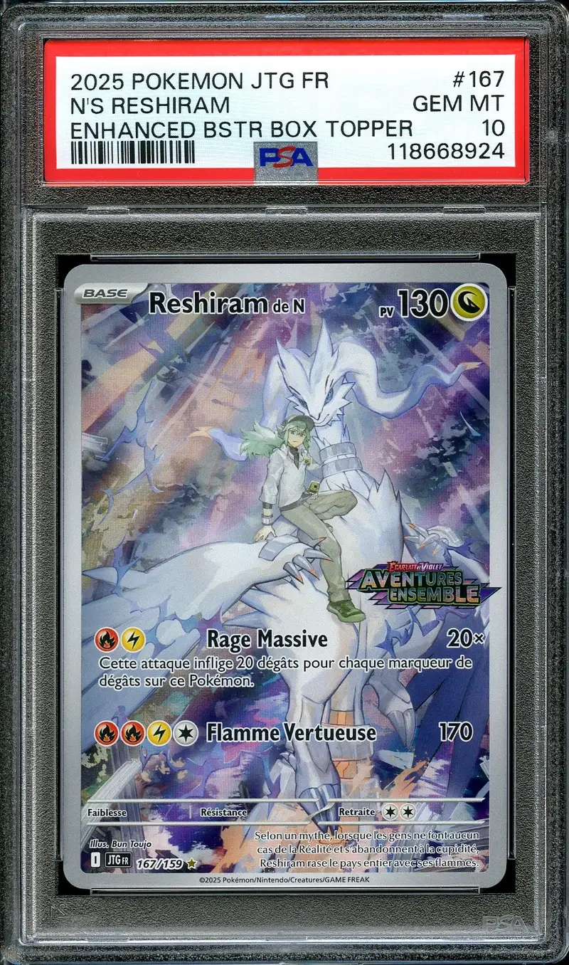PSA 10 Reshiram de N Stamp