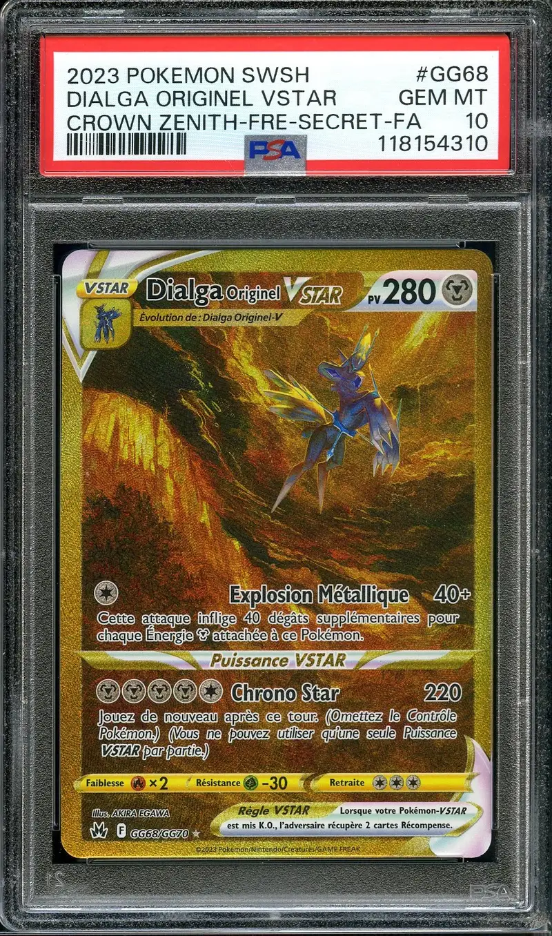 PSA 10 Dialga Originel VStar Gold