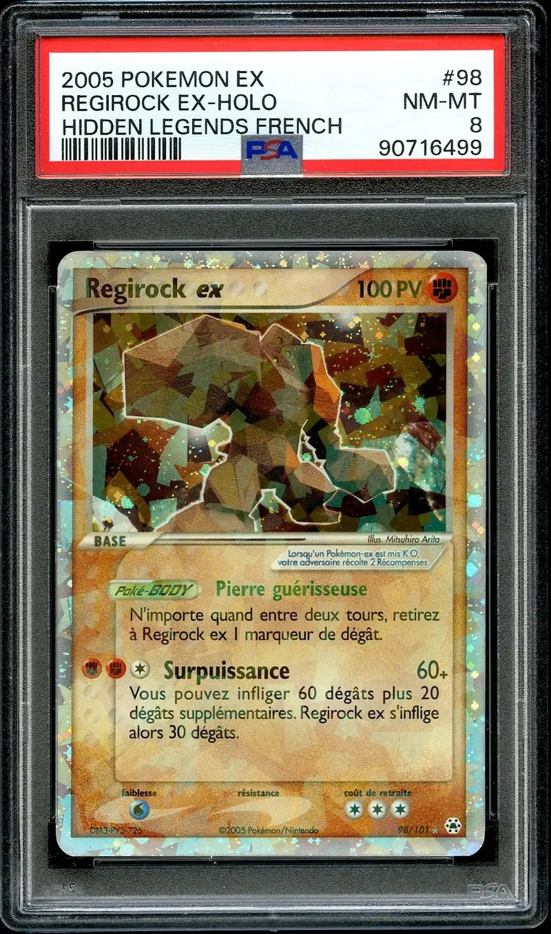 PSA 8 Regirock Ex