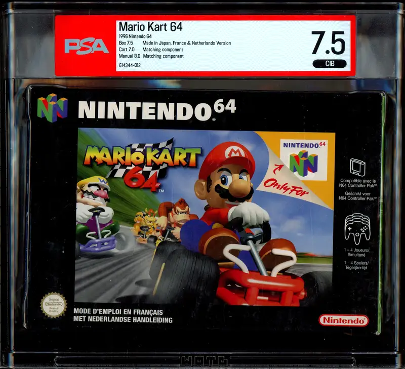 PSA 7.5 Jeu Nintendo 64 Mario Kart 64