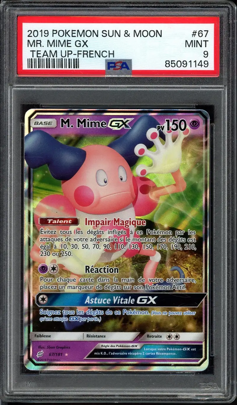 PSA 9 M.Mime Gx