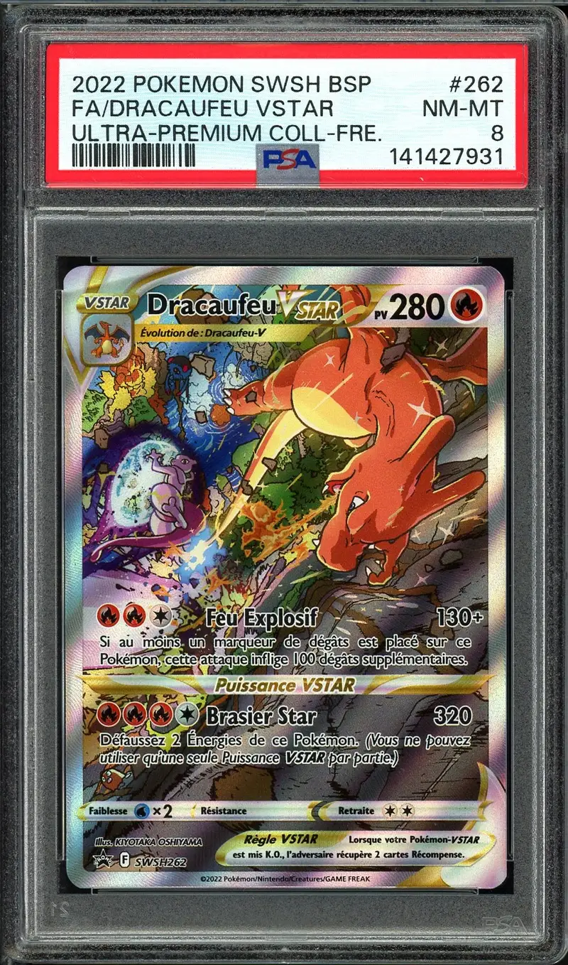 PSA 8 Dracaufeu VStar