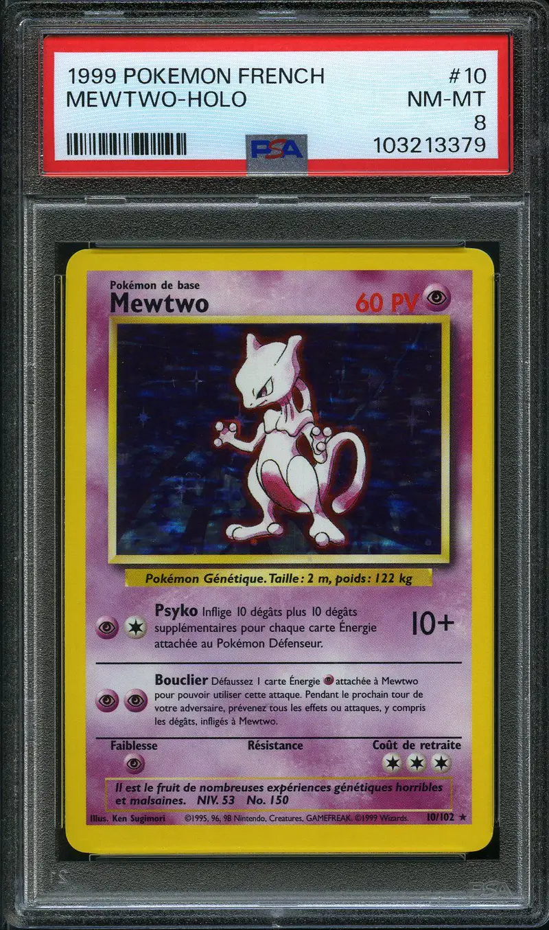 PSA 8 Mewtwo Holo