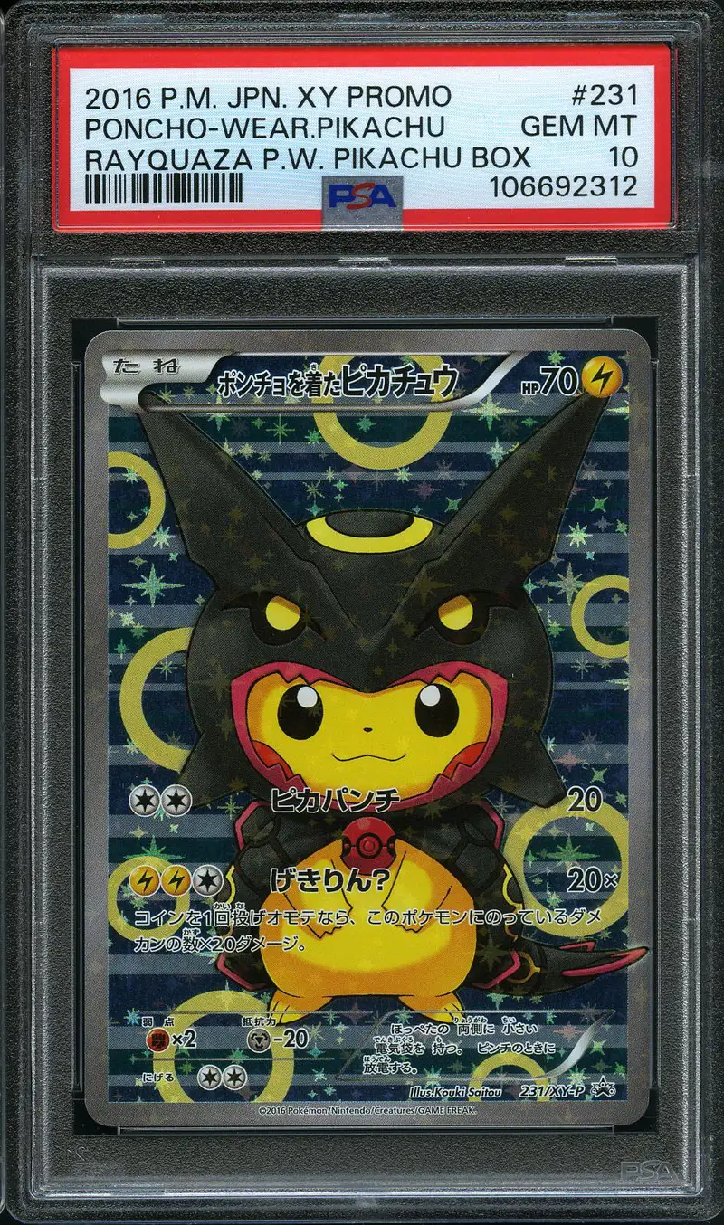 PSA 10 Poncho-Wearing Pikachu