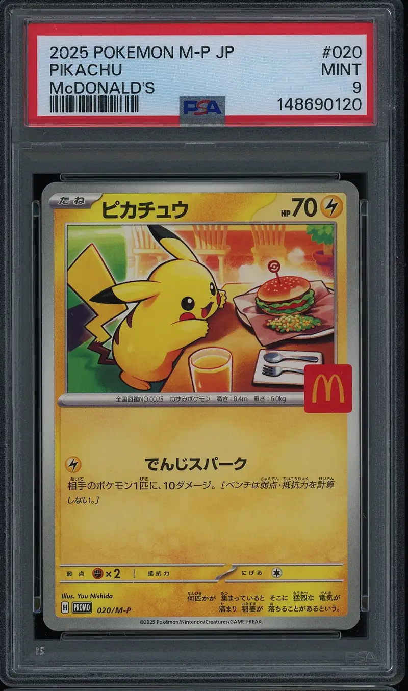 PSA 9 Pikachu