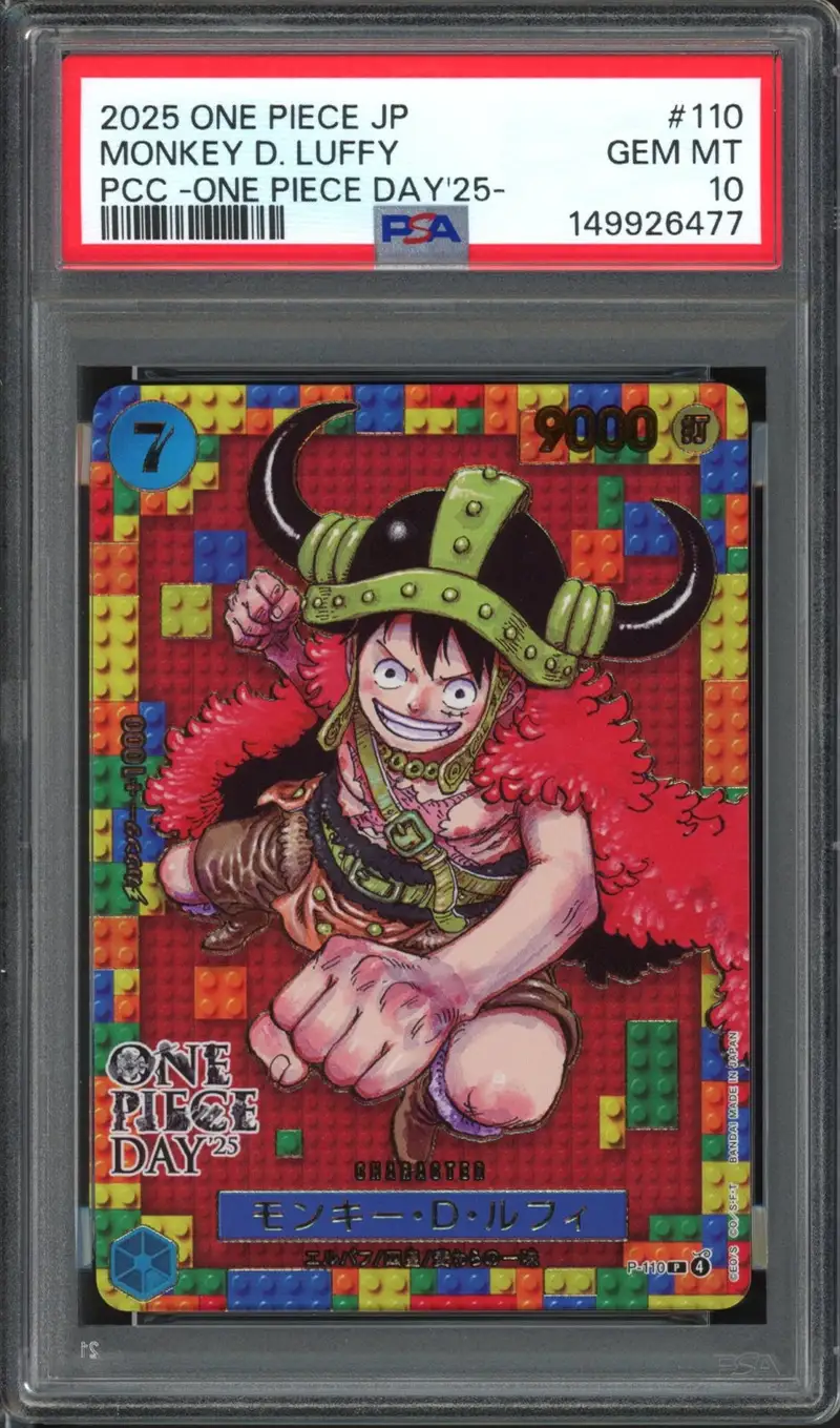 PSA 10 Monkey D. Luffy Stamp