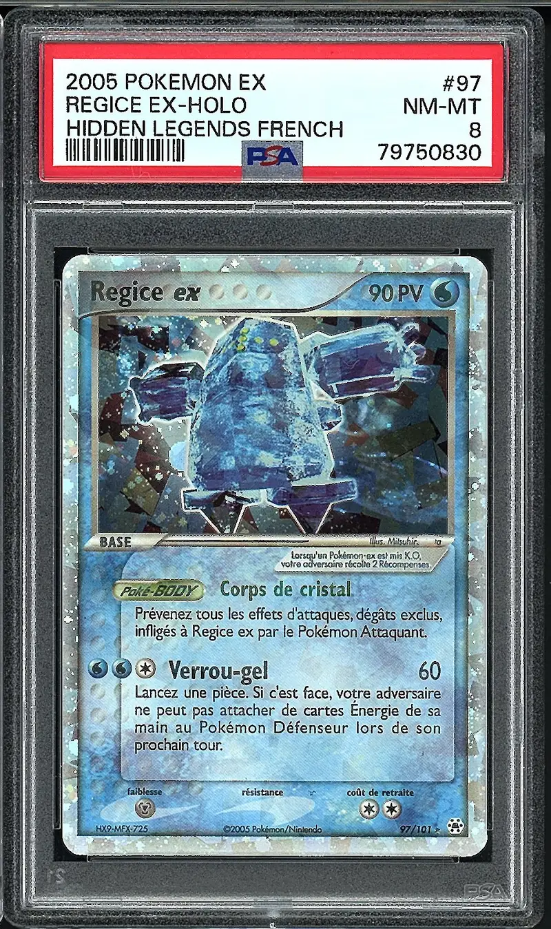 PSA 8 Regice Ex Mosaïque
