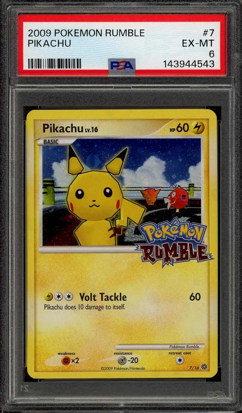 PSA 6 Pikachu Rumble