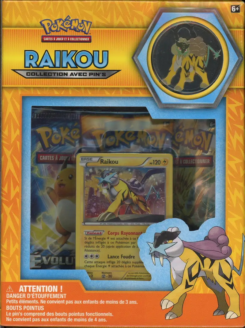 Coffret Collection avec Pin's Raikou