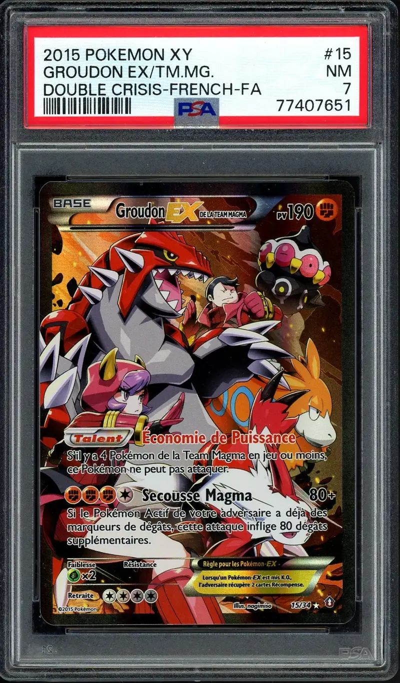 PSA 7 Groudon Ex
