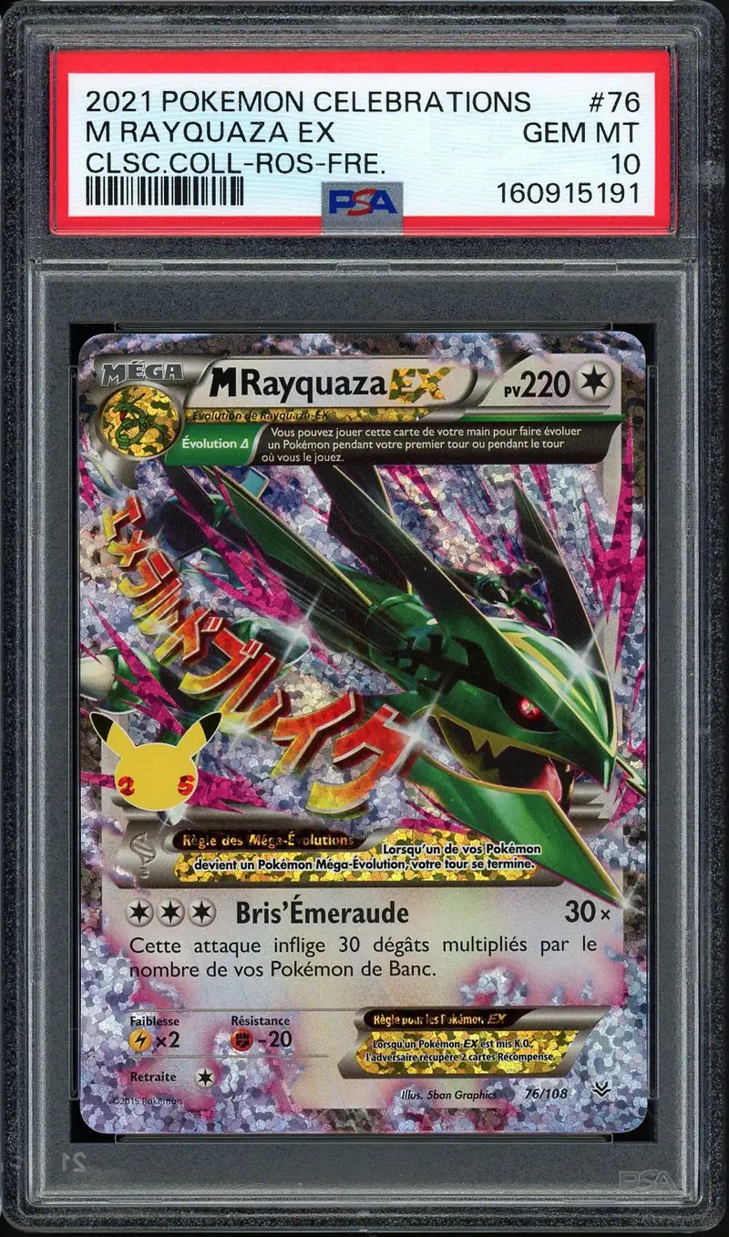 PSA 10 Méga Rayquaza Ex