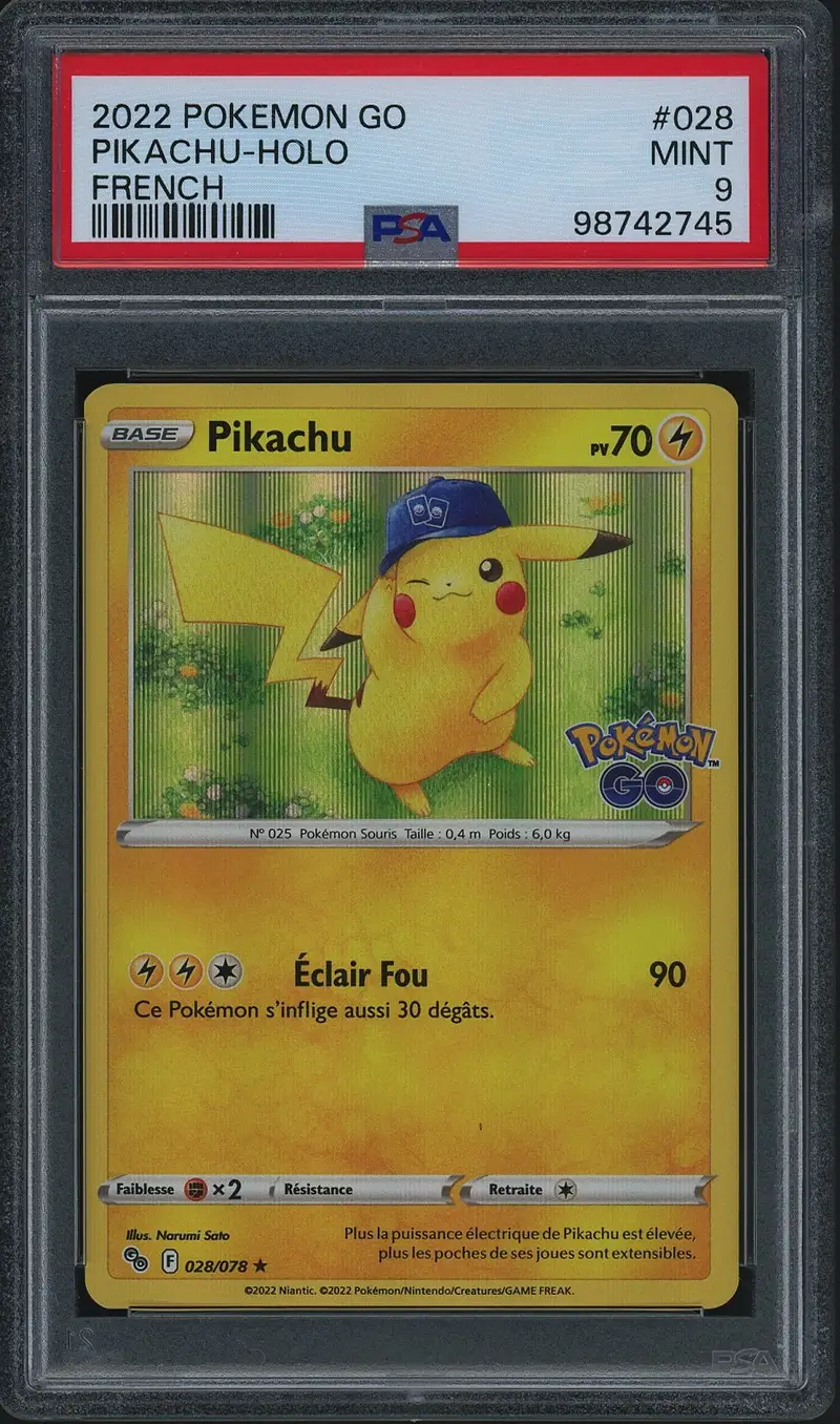 PSA 9 Pikachu Holo