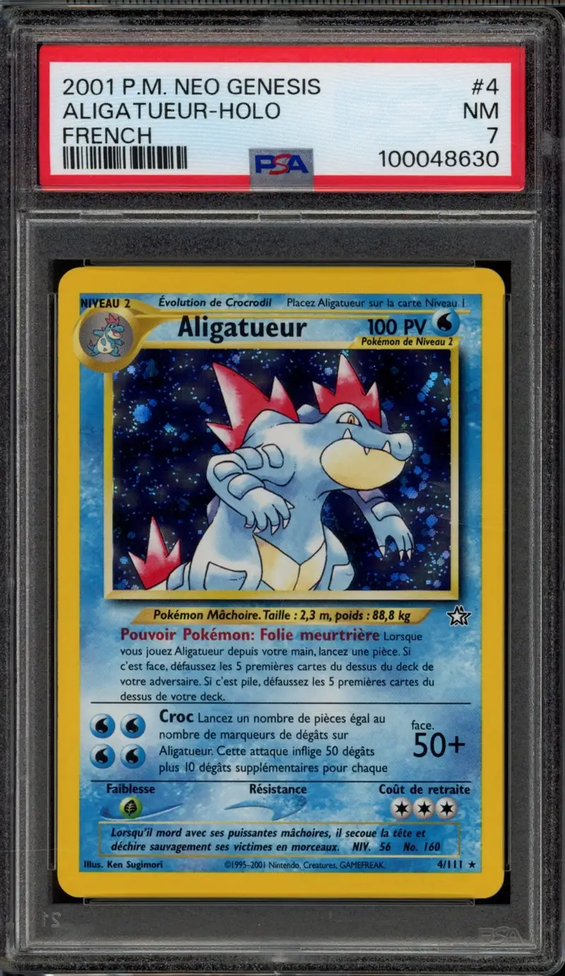 PSA 7 Aligatueur Holo