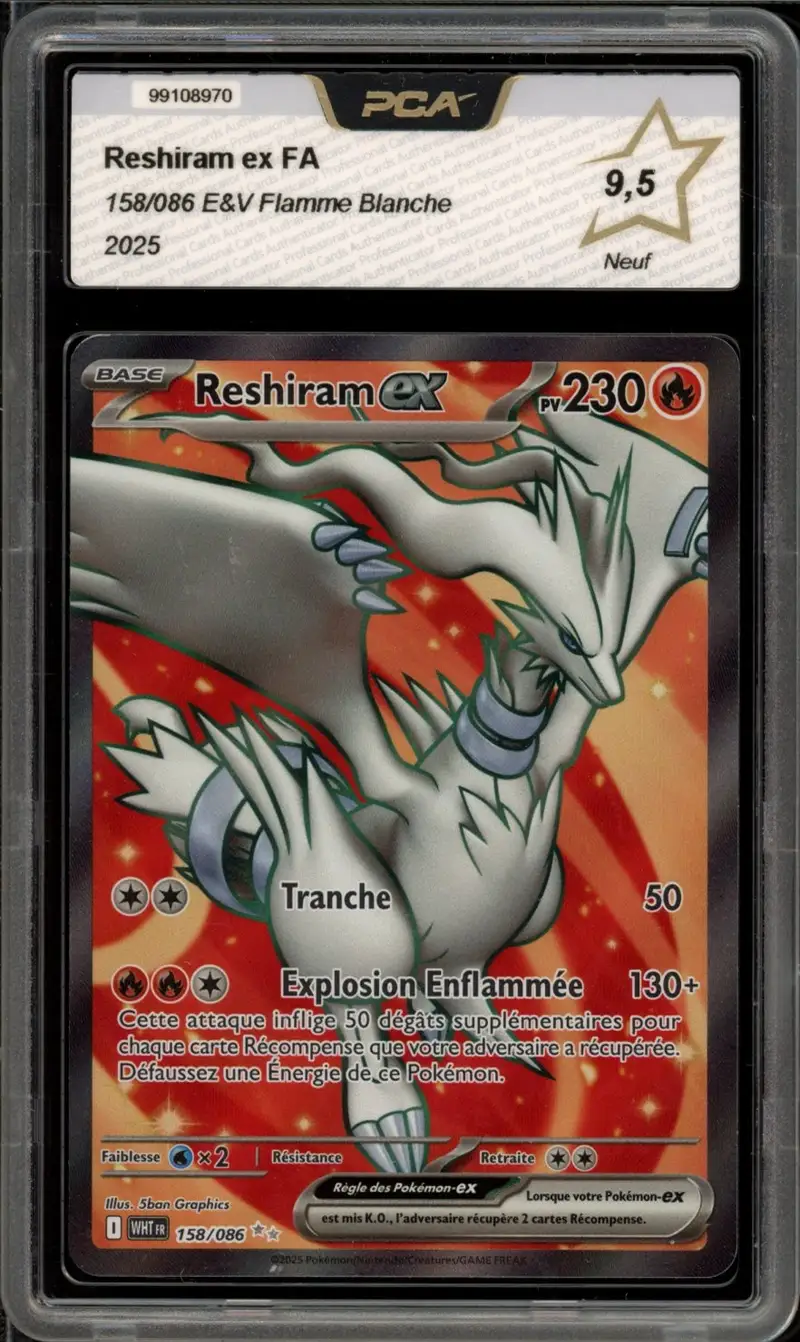 PCA 9.5 Reshiram Ex