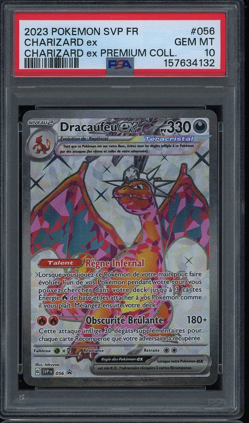 PSA 10 Dracaufeu Ex