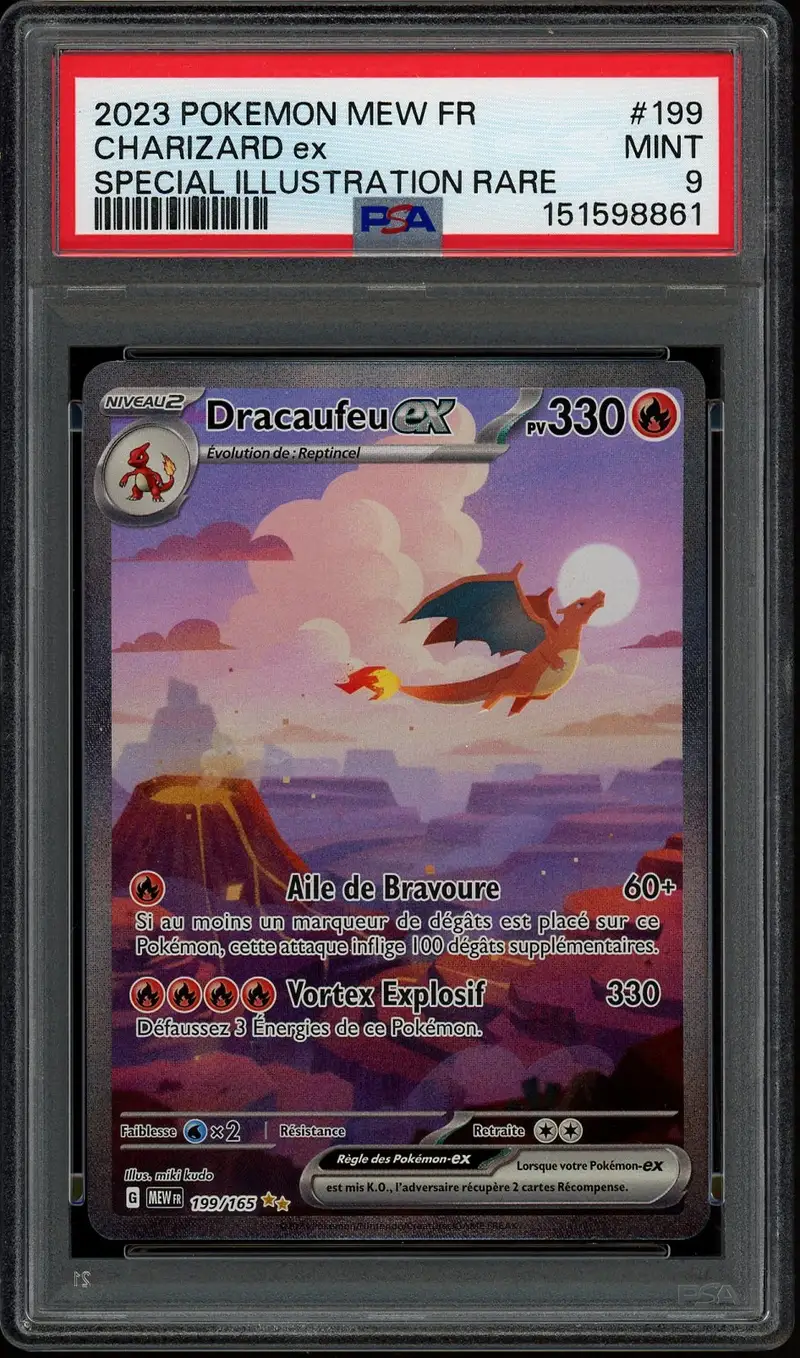 PSA 9 Dracaufeu Ex
