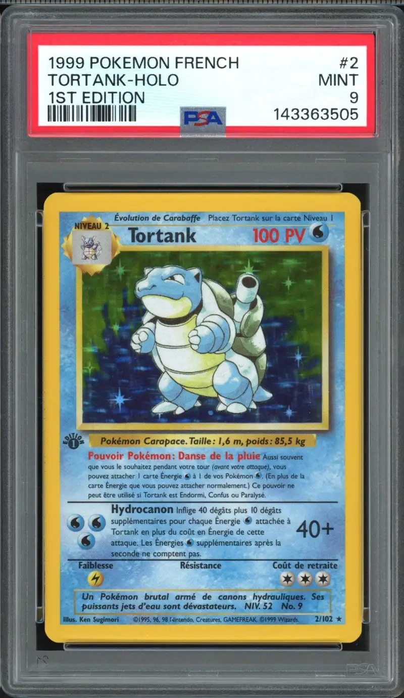 PSA 9 Tortank Holo