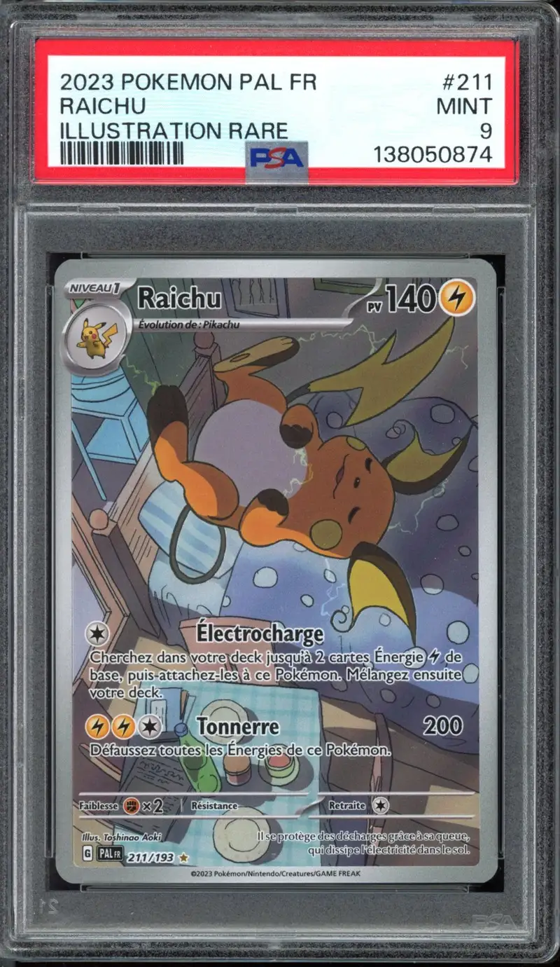 PSA 9 Raichu