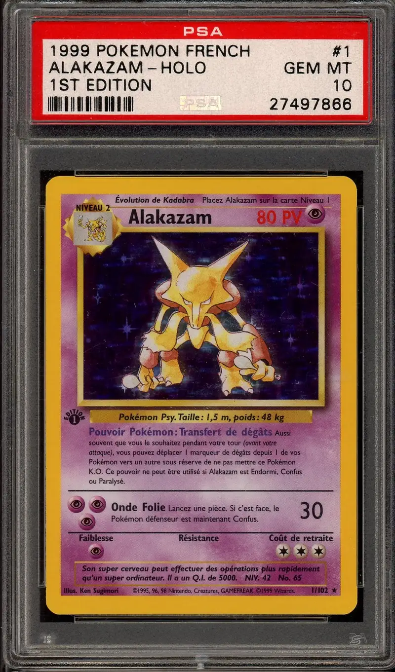 PSA 10 Alakazam Holo
