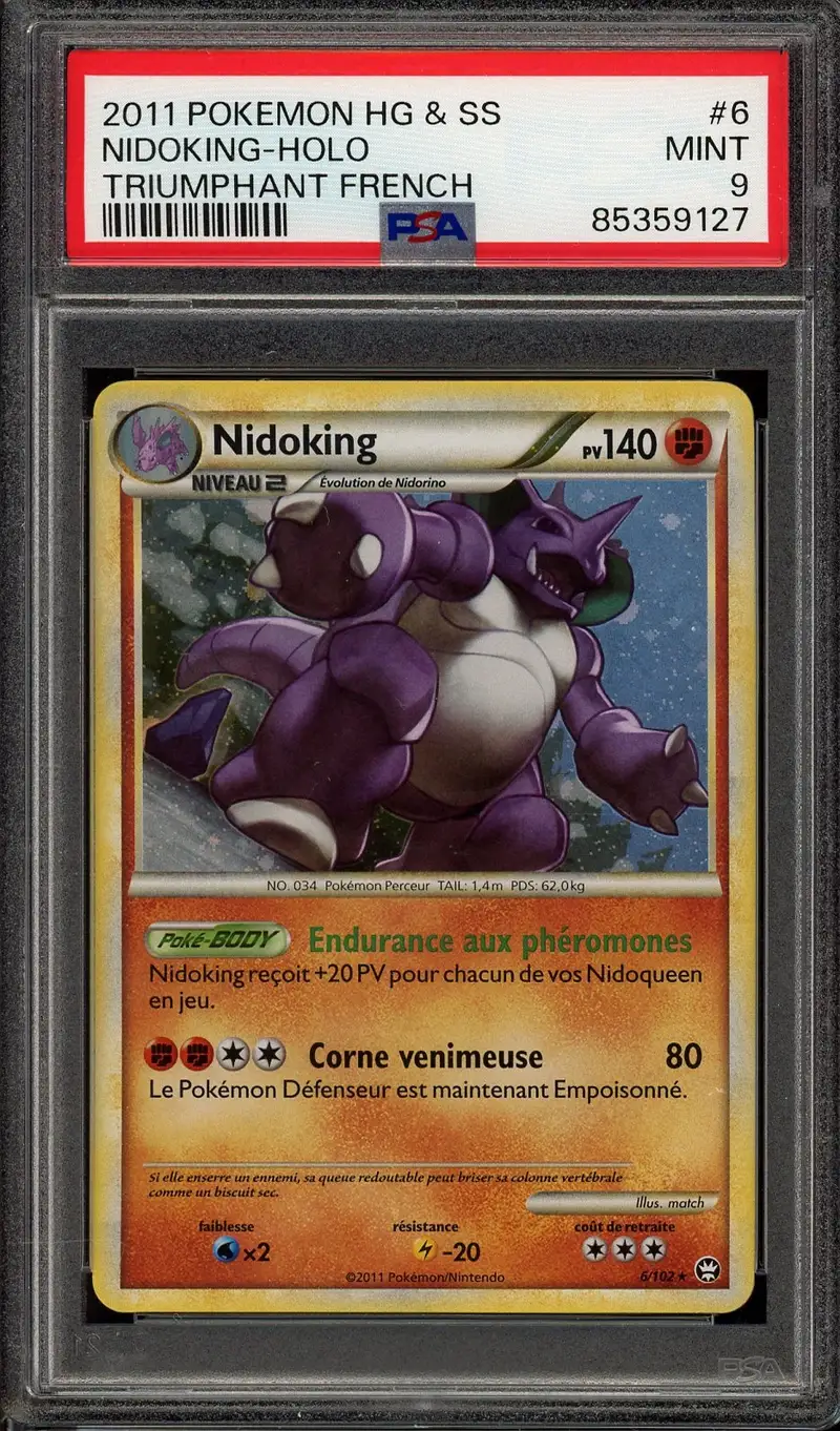 PSA 9 Nidoking Holo