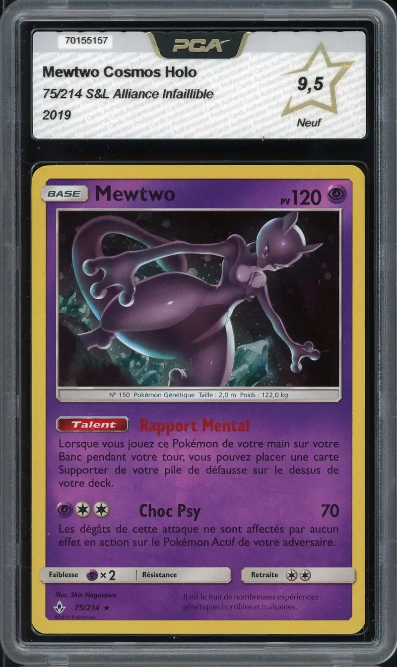 PCA 9.5 Mewtwo Cosmos Holo