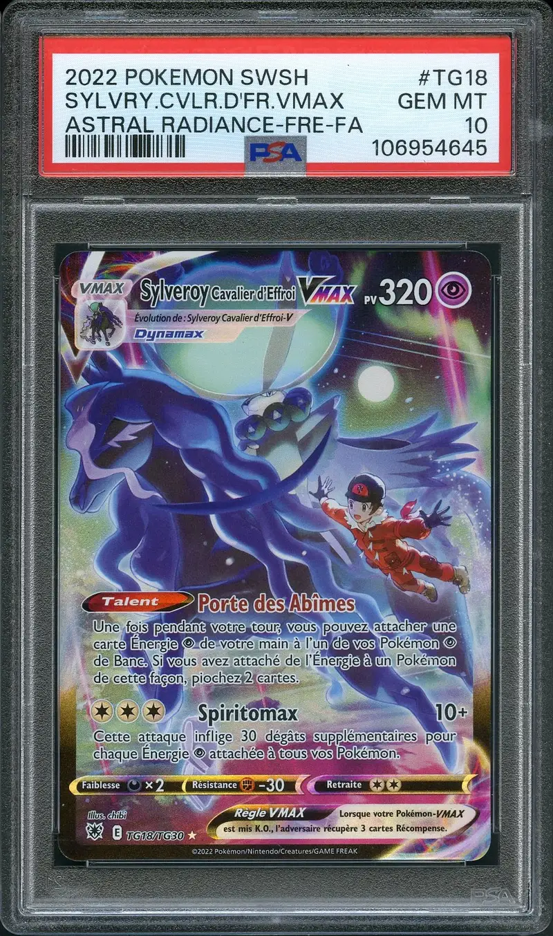 PSA 10 Sylveroy Cavalier d'Effroi VMax