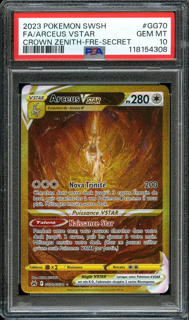 PSA 10 Arceus VStar Gold