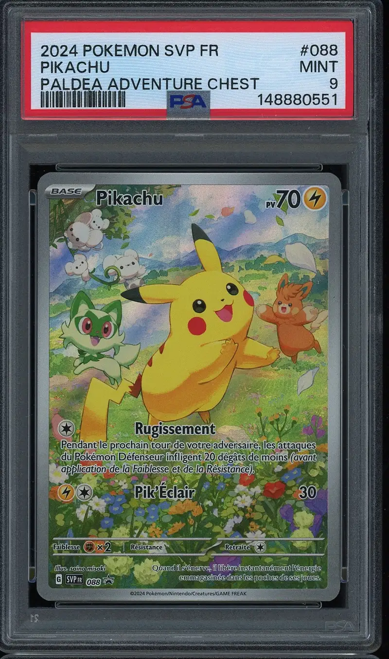 PSA 9 Pikachu