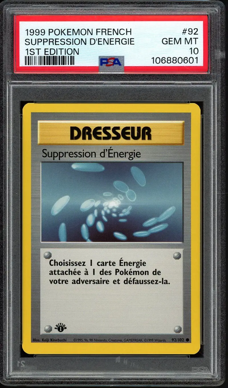 PSA 10 Suppression d'Energie