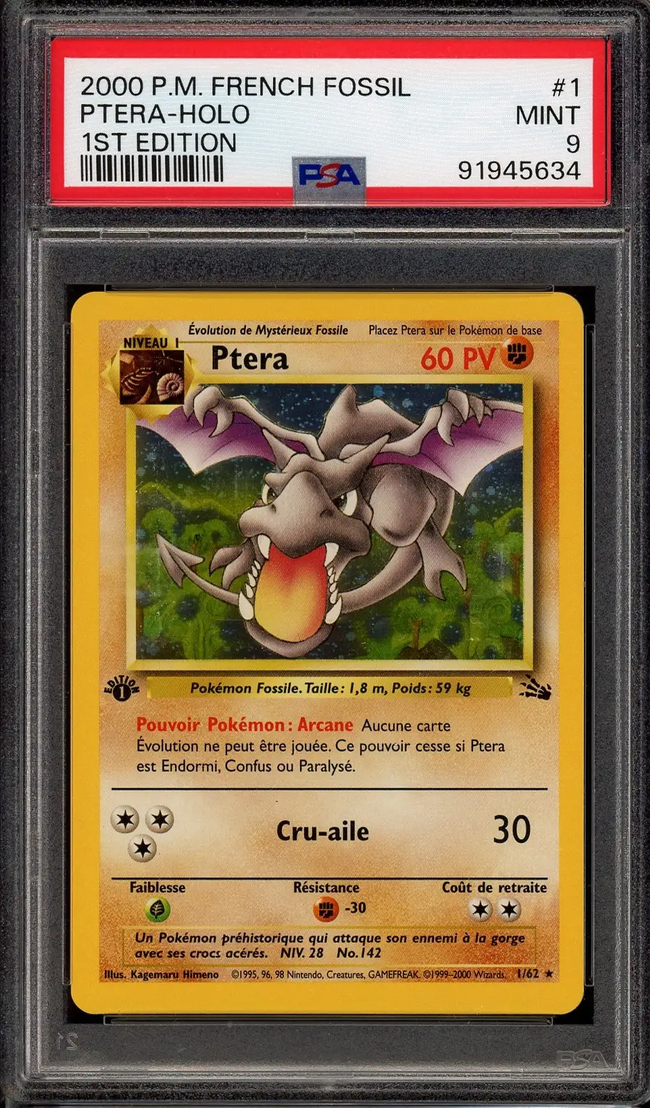 PSA 9 Ptéra Holo