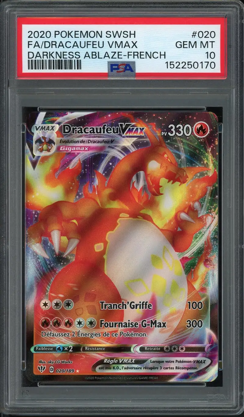 PSA 10 Dracaufeu VMax