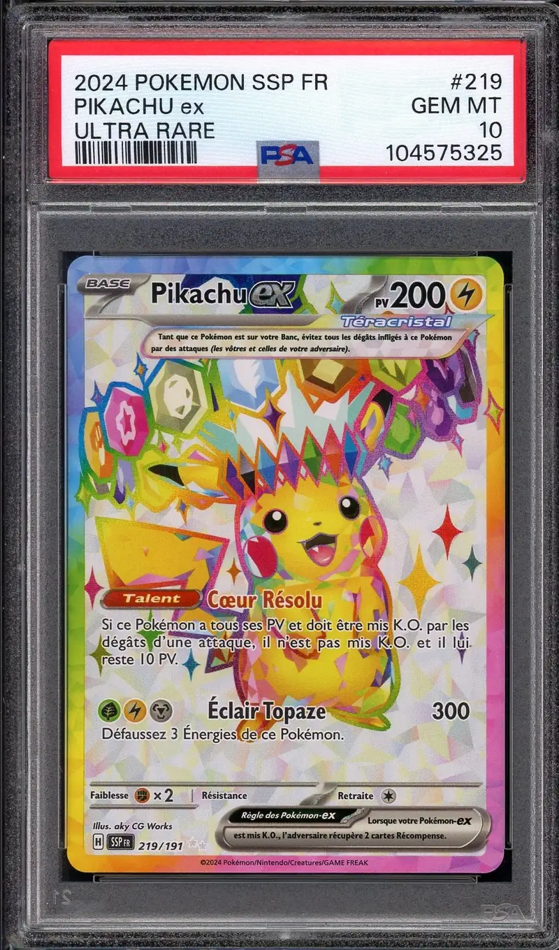 PSA 10 Pikachu Ex