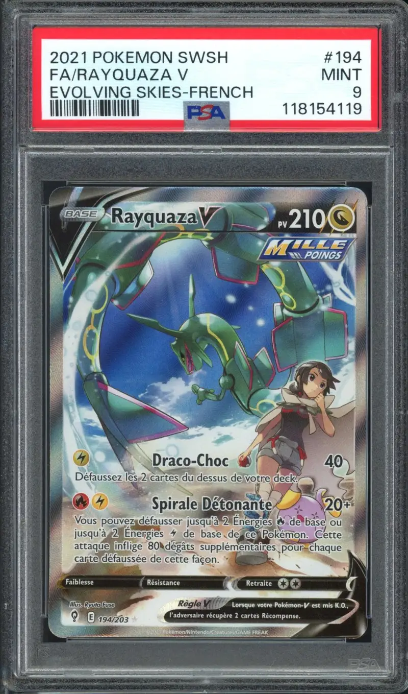 PSA 9 Rayquaza V